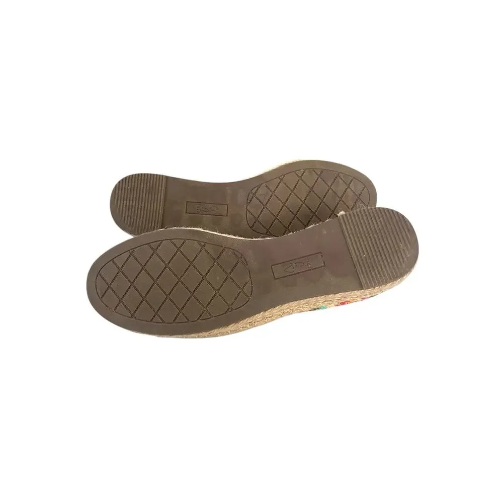 Joie Cara Raffia Espadrilles Women’s Sz 8 Multicolor Rainbow Flats Slip on NEW - Picture 9 of 9